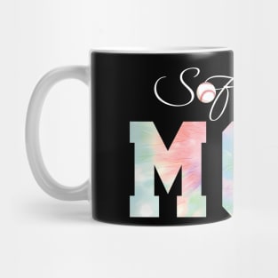 Sport Softball Mom Coloful Mug